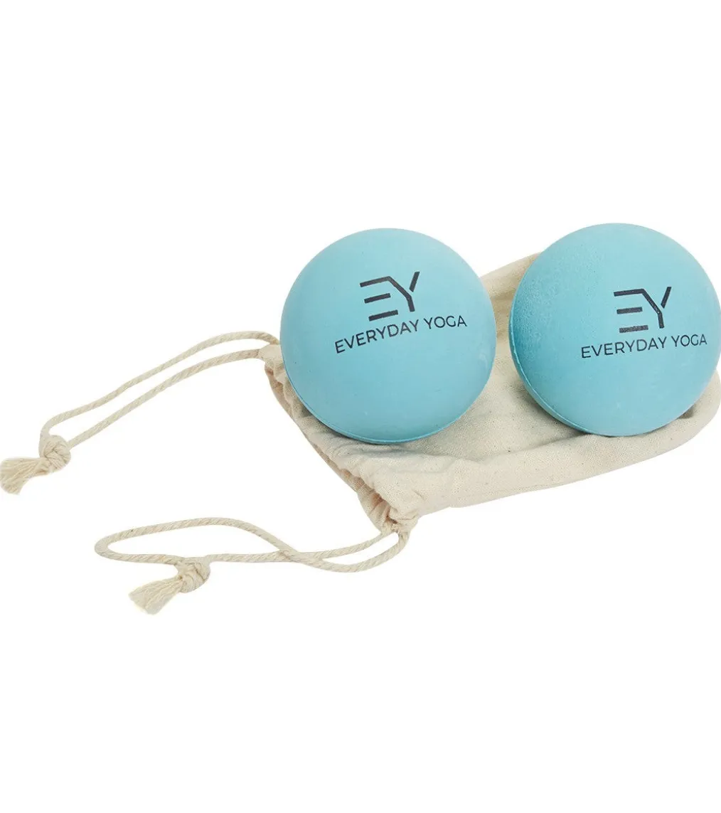 Everyday Yoga 2.5 inch Yoga Massage Therapy Ball Set in Tote