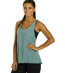 Everyday Yoga Motion Solid Racer Back Layering Tank