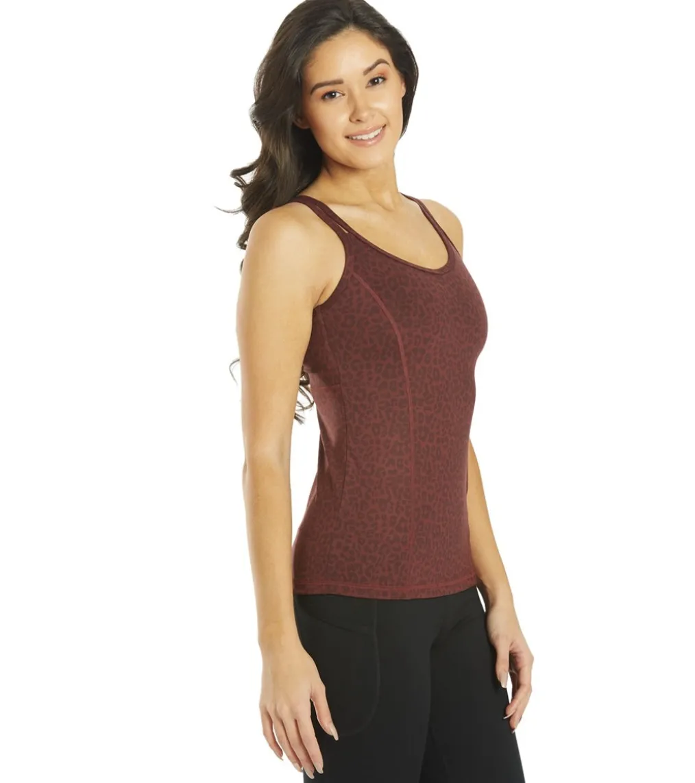 Everyday Yoga Radiant Cheetah Strappy Back Support Tank