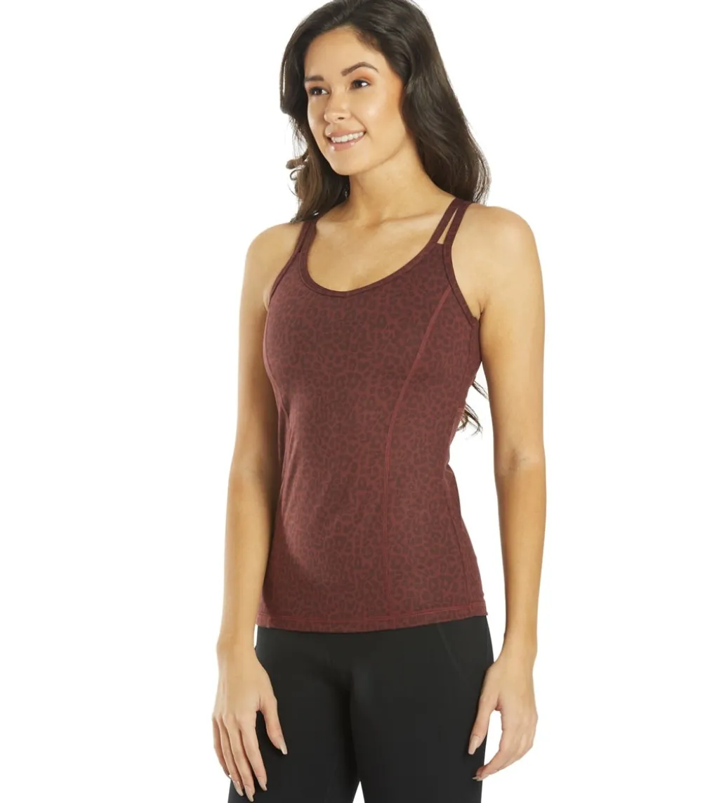 Everyday Yoga Radiant Cheetah Strappy Back Support Tank
