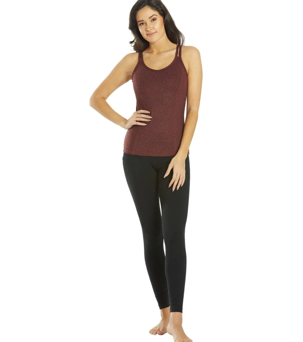 Everyday Yoga Radiant Cheetah Strappy Back Support Tank