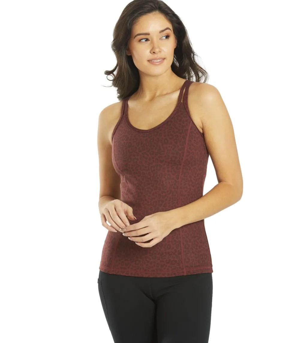 Everyday Yoga Radiant Cheetah Strappy Back Support Tank