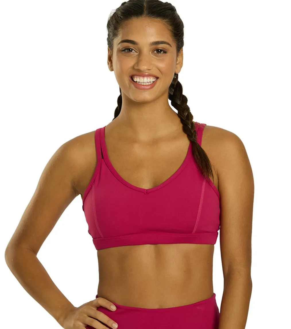 Everyday Yoga Radiant Solid Strappy Back Sports Bra