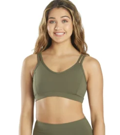 Everyday Yoga Radiant Solid Strappy Back Sports Bra