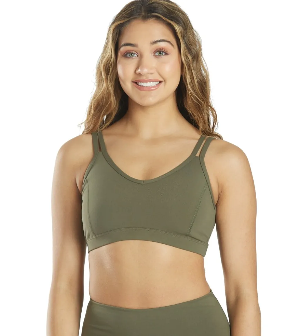 Everyday Yoga Radiant Solid Strappy Back Sports Bra