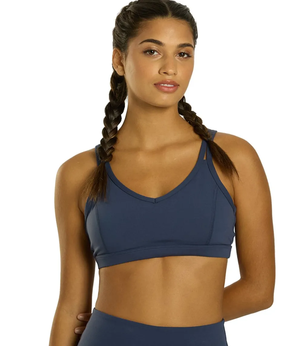 Everyday Yoga Radiant Solid Strappy Back Sports Bra
