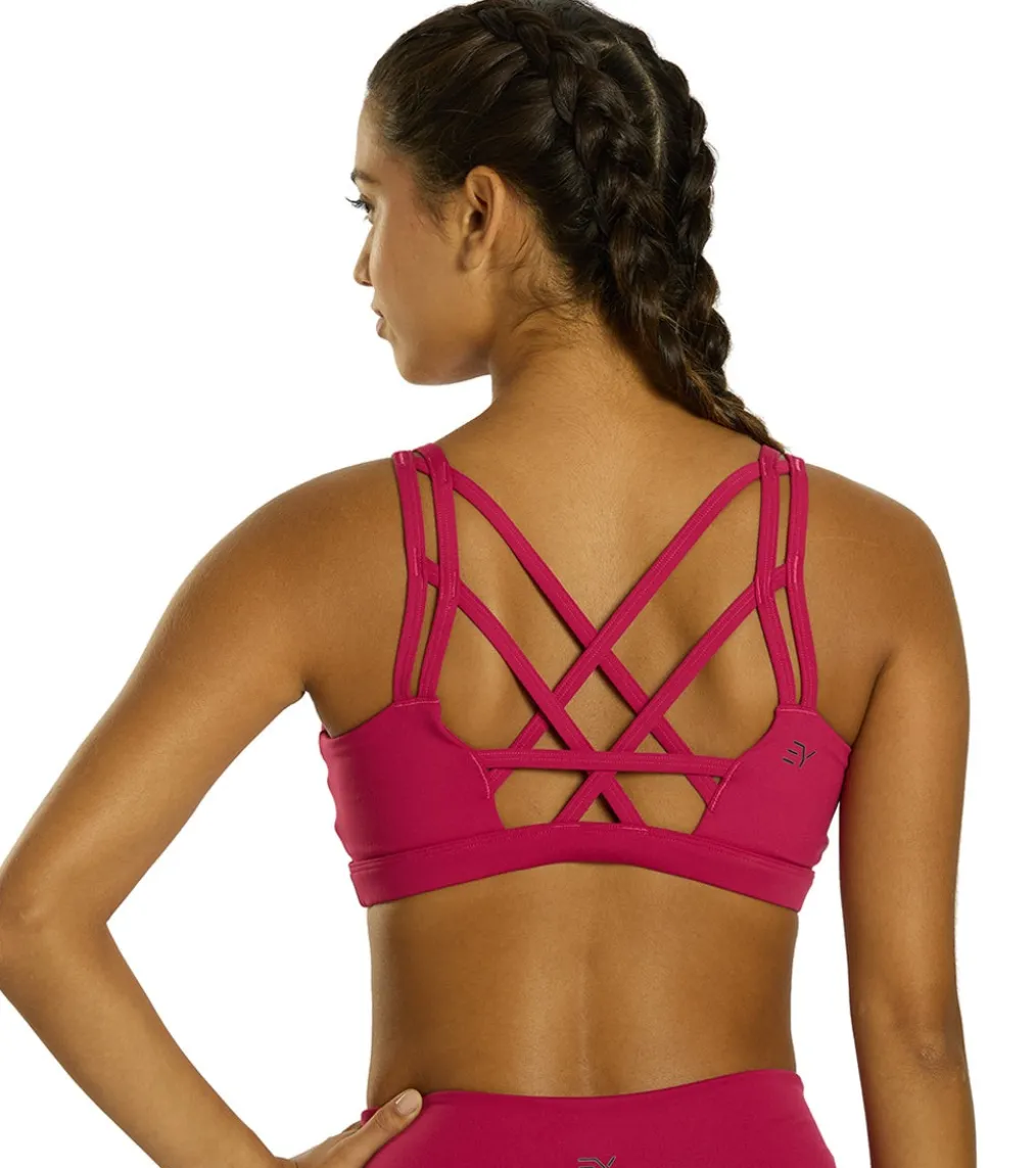 Everyday Yoga Radiant Solid Strappy Back Sports Bra