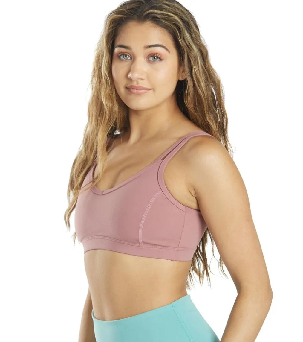 Everyday Yoga Radiant Solid Strappy Back Sports Bra