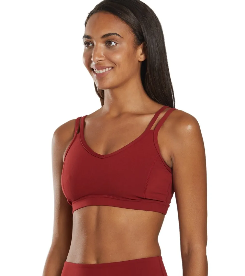 Everyday Yoga Radiant Solid Strappy Back Sports Bra