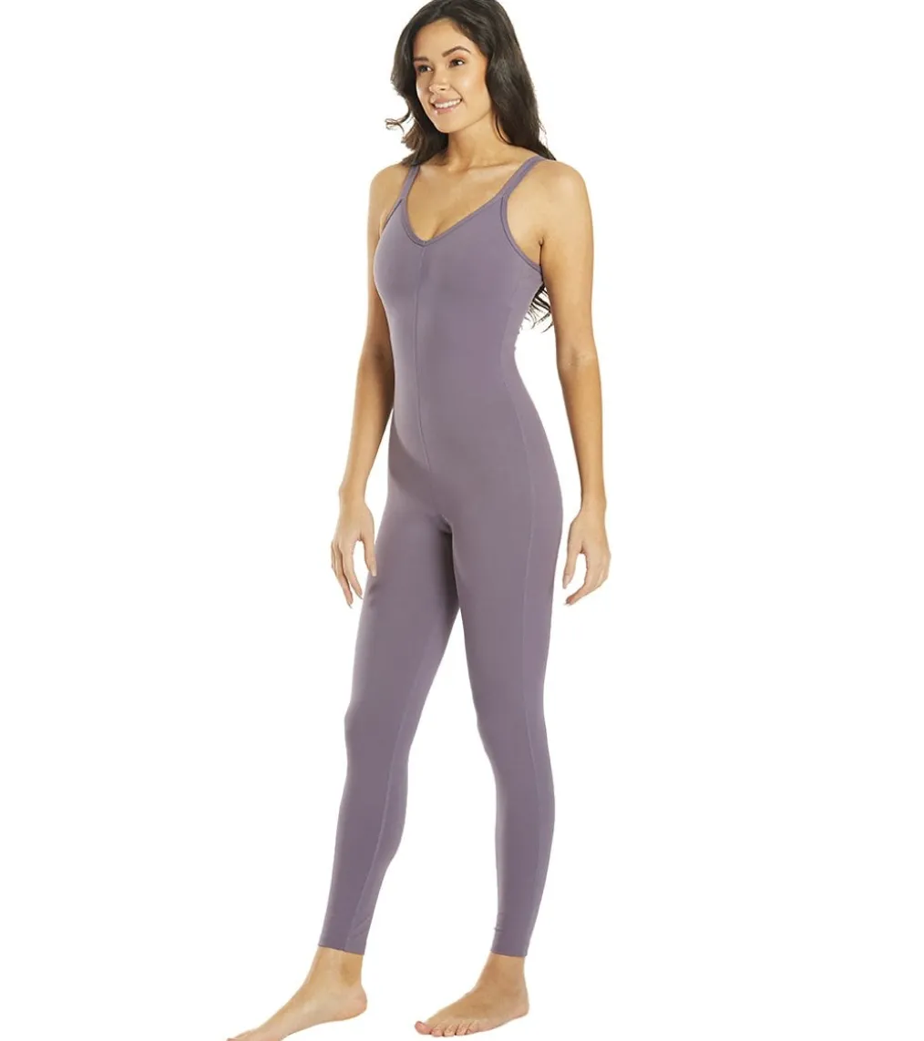 Everyday Yoga Radiant Solid Strappy Back Long Leotard 28"