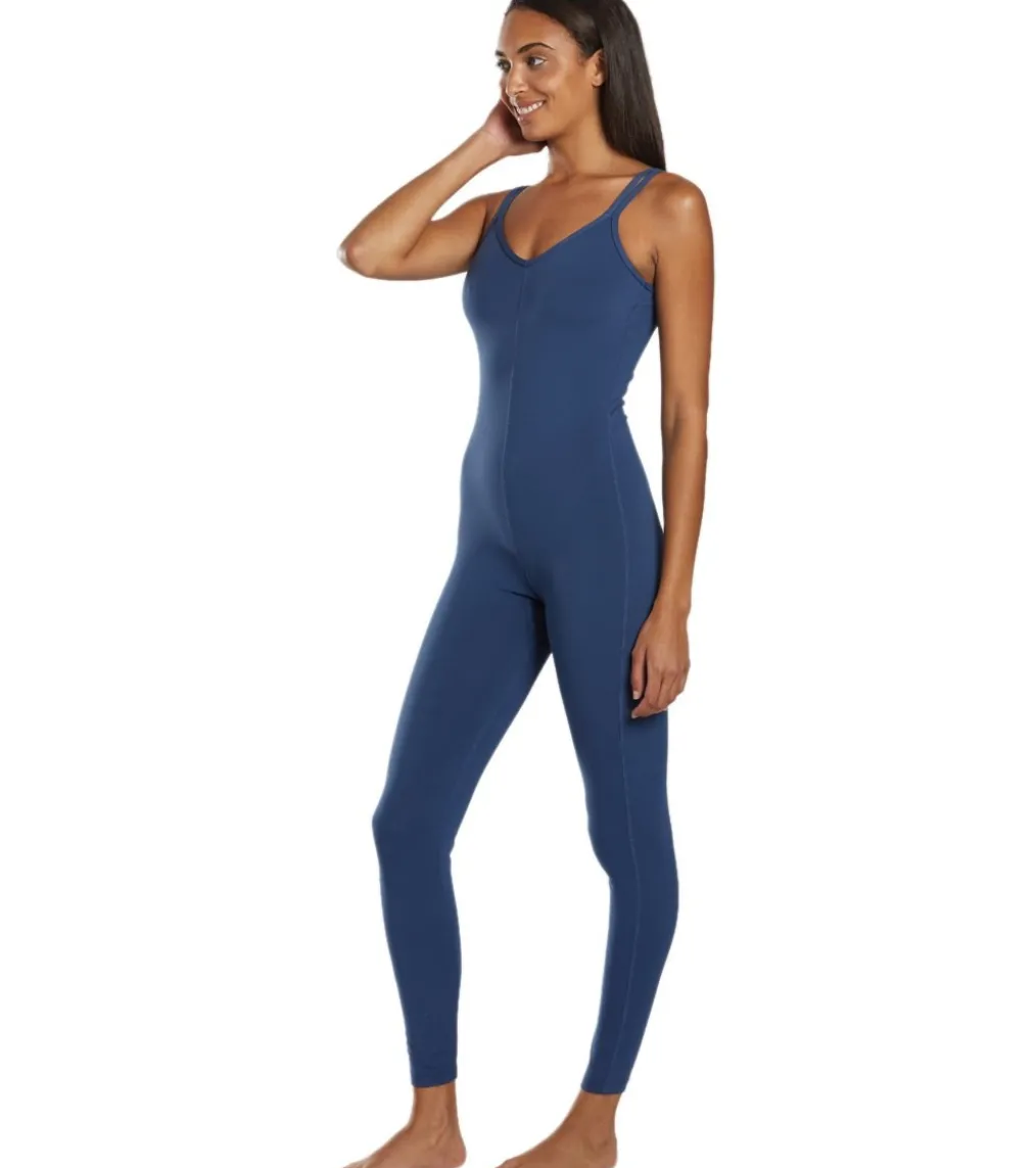 Everyday Yoga Radiant Solid Strappy Back Long Leotard 28"
