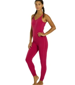 Everyday Yoga Radiant Solid Strappy Back Long Leotard 28