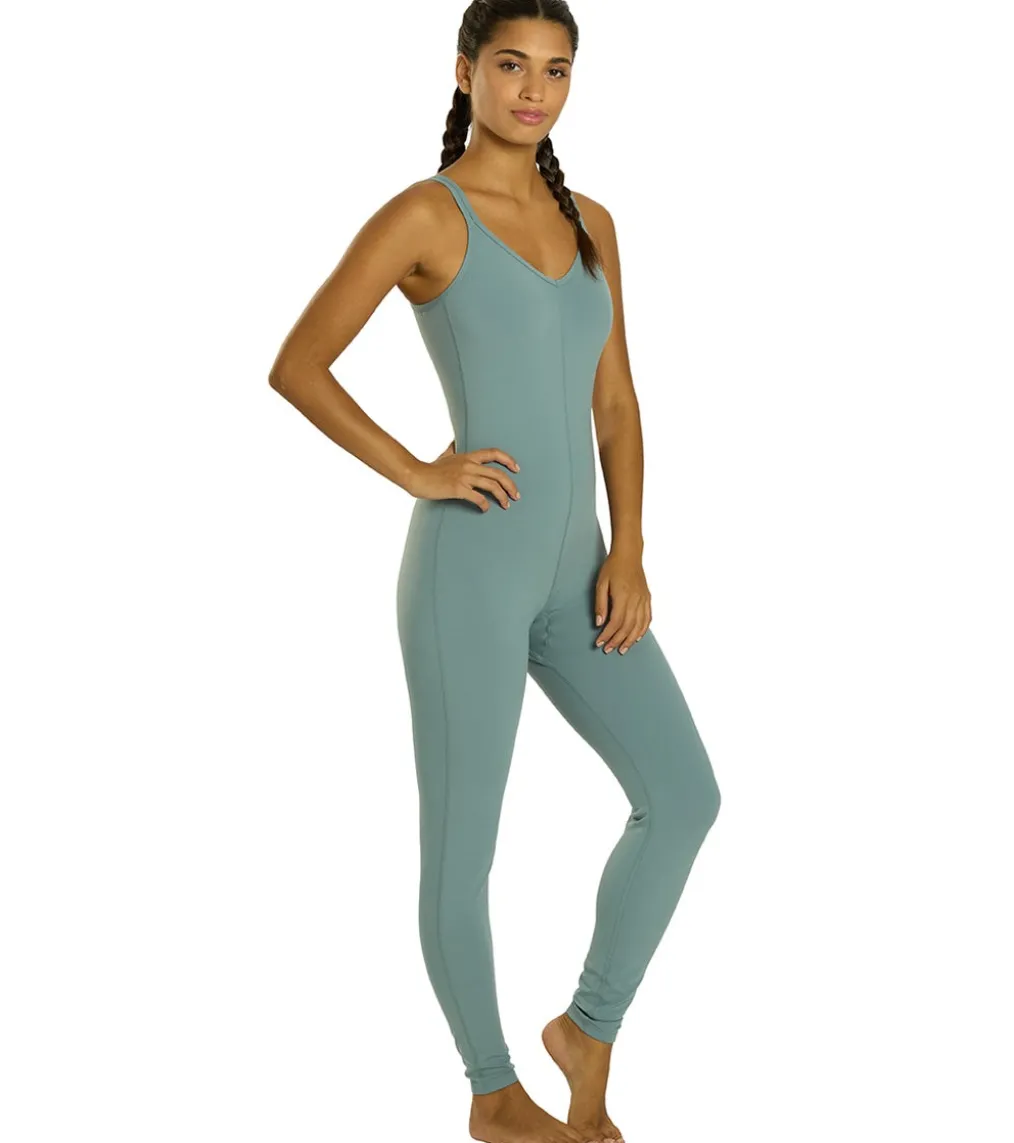 Everyday Yoga Radiant Solid Strappy Back Long Leotard 28"