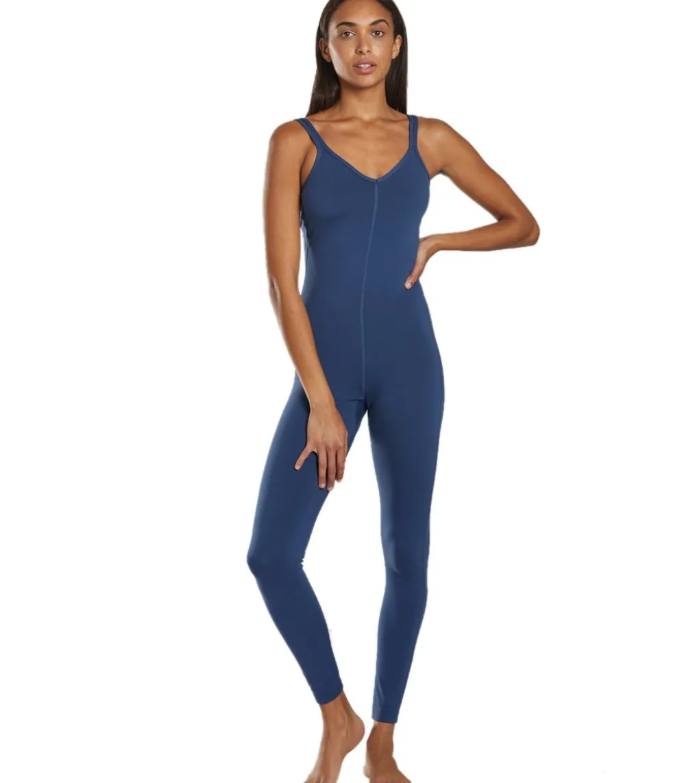 Everyday Yoga Radiant Solid Strappy Back Long Leotard 28"