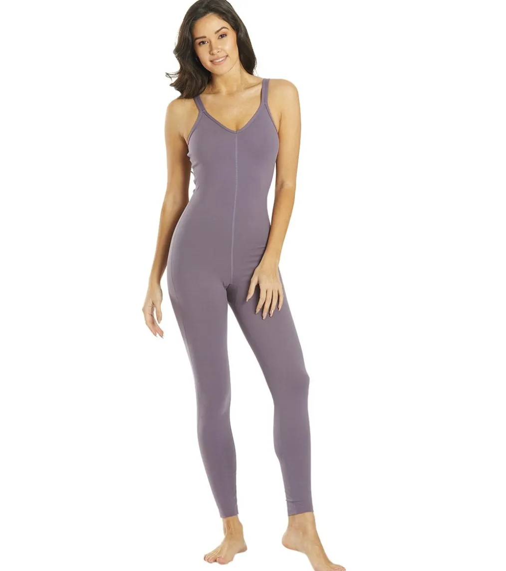 Everyday Yoga Radiant Solid Strappy Back Long Leotard 28"