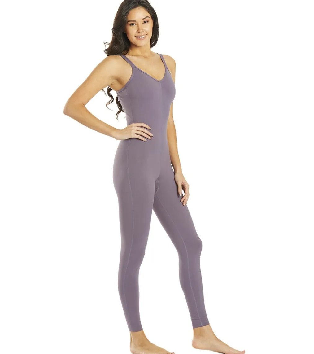 Everyday Yoga Radiant Solid Strappy Back Long Leotard 28"