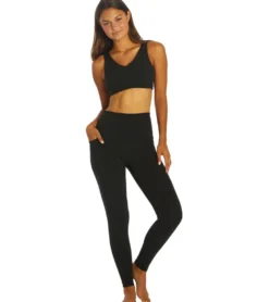Everyday Yoga Uphold Solid High Waisted Leggings With Pockets 28
