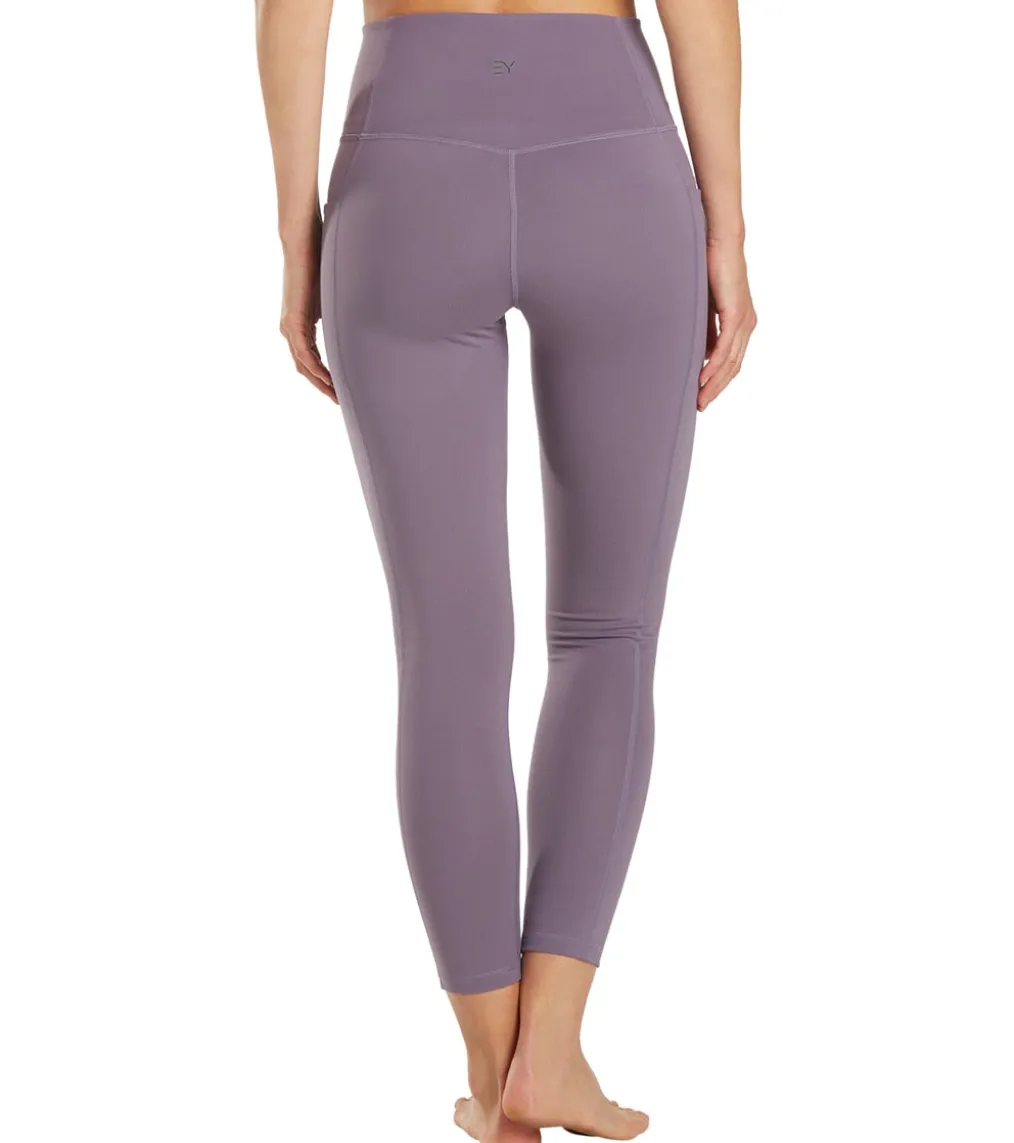 Everyday Yoga Uphold Solid High Waisted 7/8 Leggings With Pockets 25"