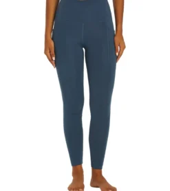 Everyday Yoga Uphold Solid High Waisted 7/8 Leggings With Pockets 25