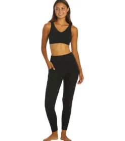 Everyday Yoga Uphold Solid High Waisted 7/8 Leggings With Pockets 25