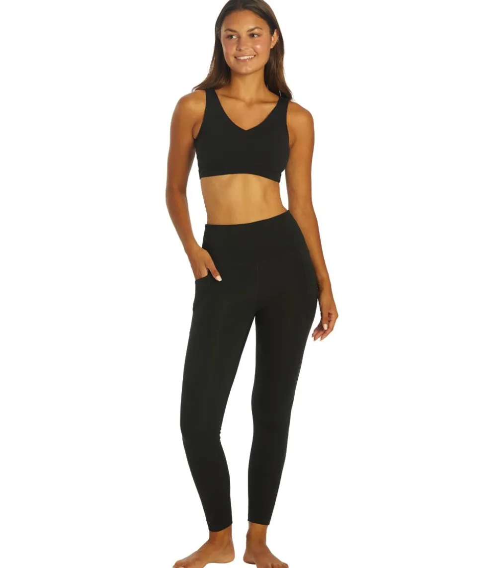 Everyday Yoga Uphold Solid High Waisted 7/8 Leggings With Pockets 25"