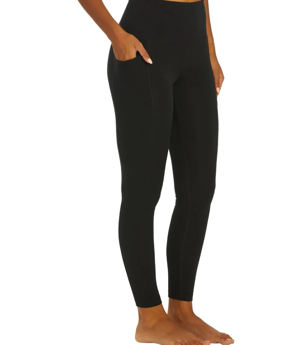 Everyday Yoga Uphold Solid High Waisted 7/8 Leggings With Pockets 25"