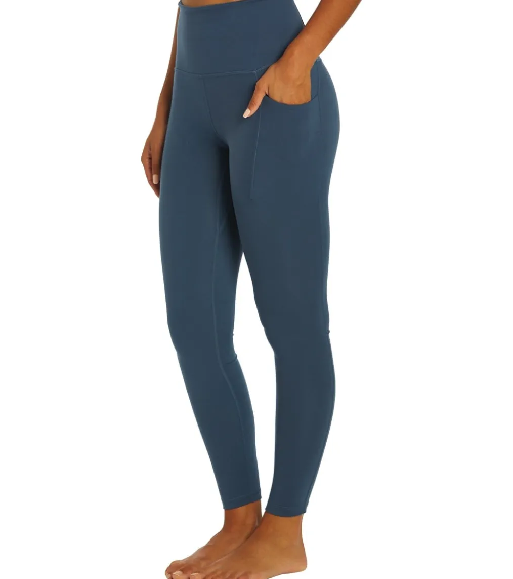 Everyday Yoga Uphold Solid High Waisted 7/8 Leggings With Pockets 25"