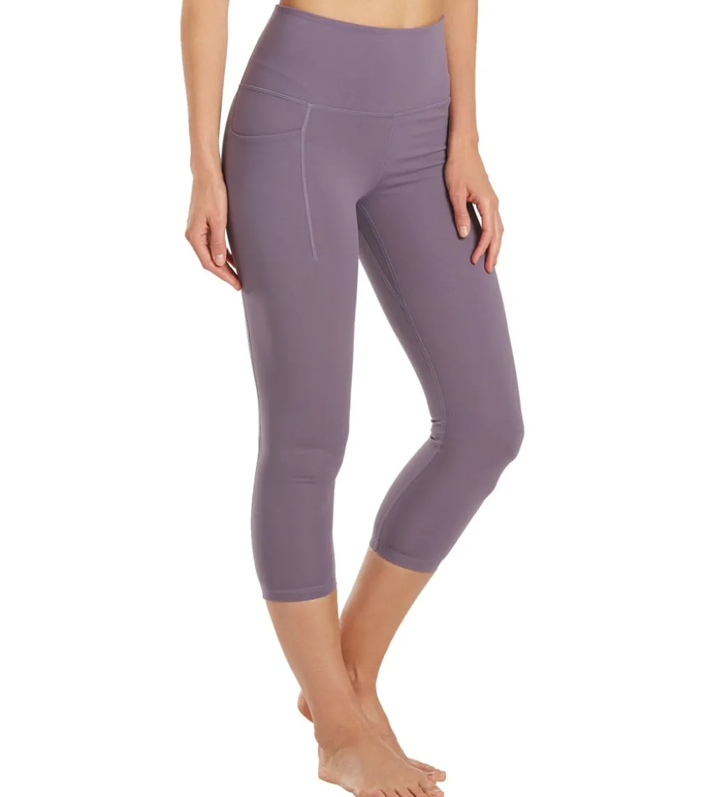 Everyday Yoga Uphold Solid High Waisted Capri Leggings With Pockets 21"