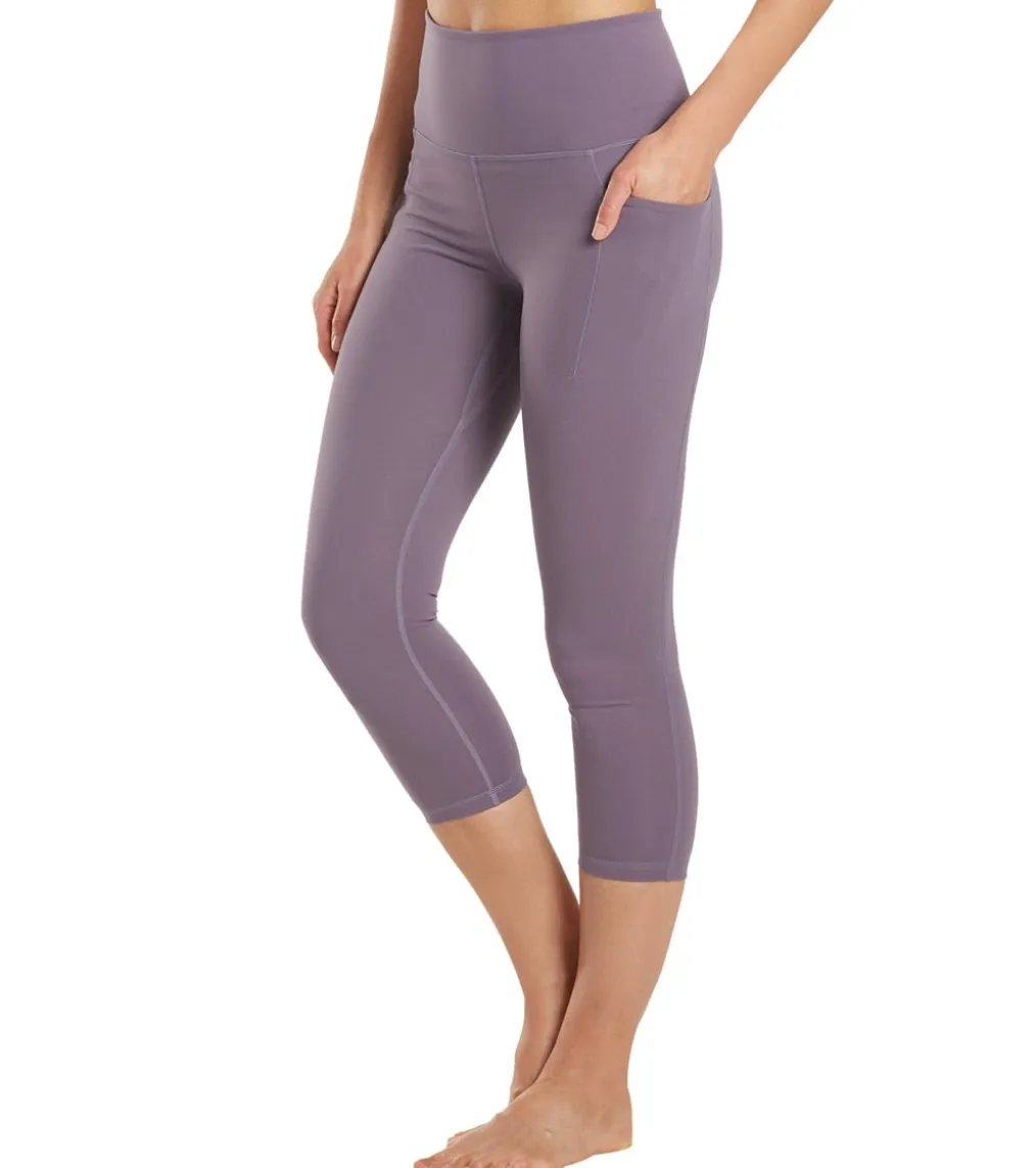 Everyday Yoga Uphold Solid High Waisted Capri Leggings With Pockets 21"