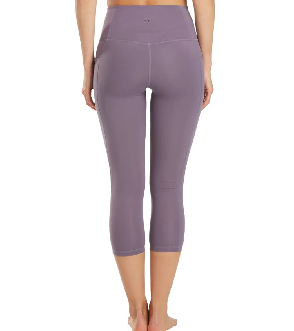 Everyday Yoga Uphold Solid High Waisted Capri Leggings With Pockets 21"