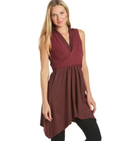 Everyday Yoga Wondrous Cheetah Wrap Dress