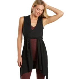 Everyday Yoga Wondrous Solid Wrap Dress