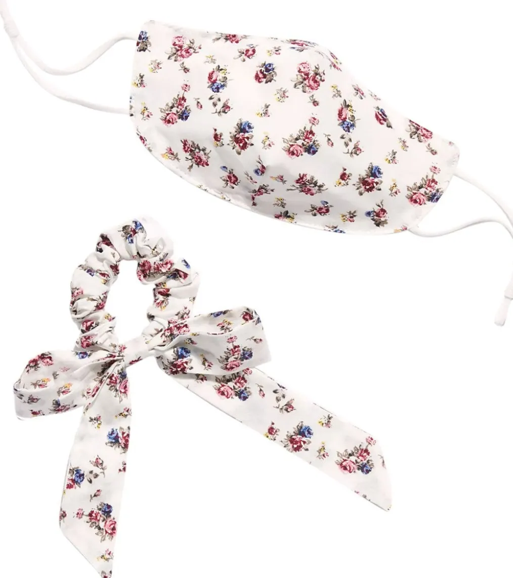 Free People Floral Mask and Scrunchie Set