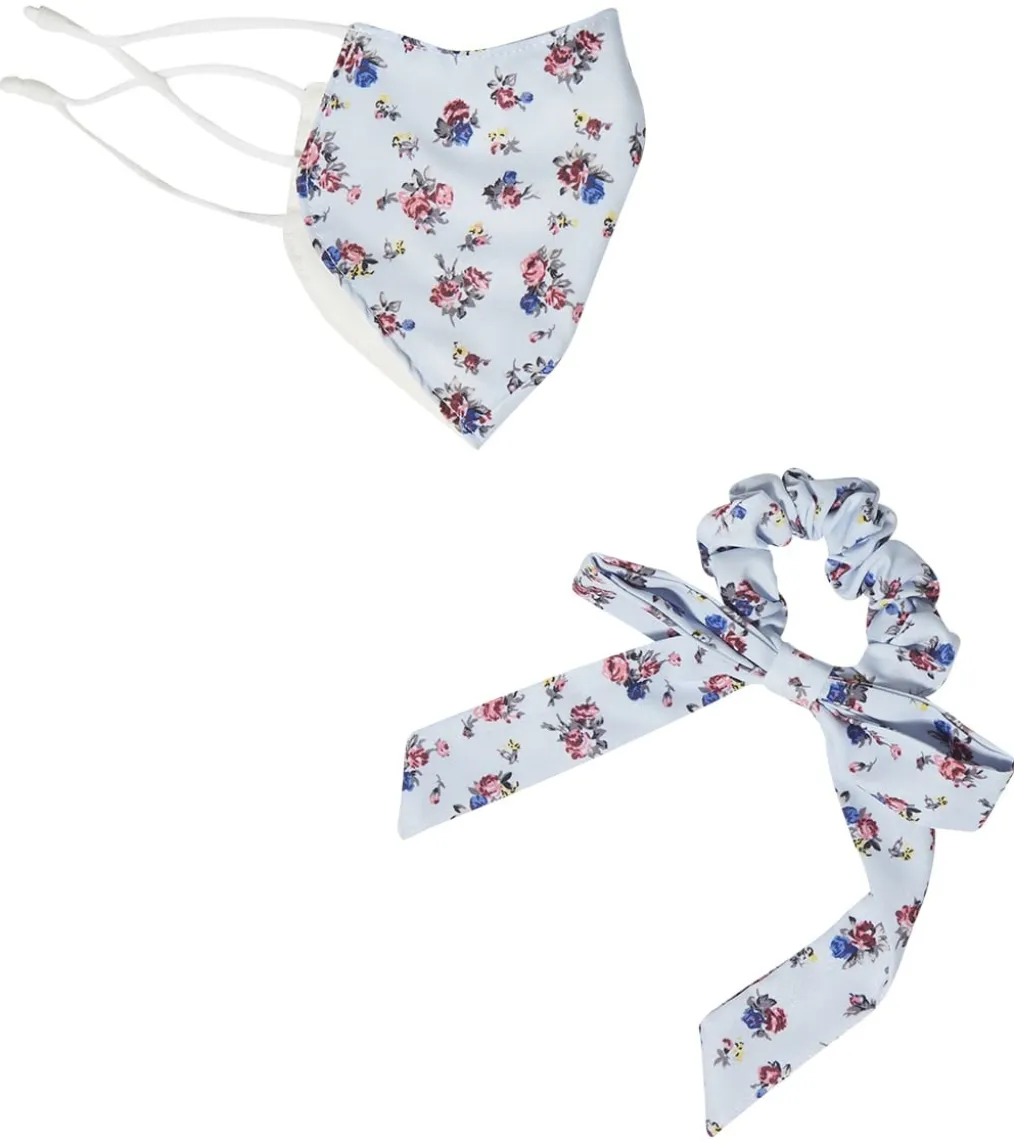 Free People Floral Mask and Scrunchie Set