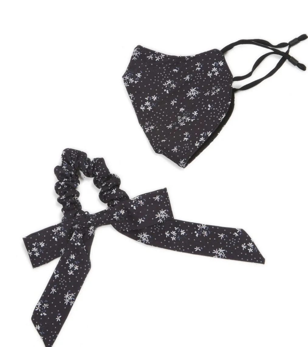 Free People Floral Mask and Scrunchie Set