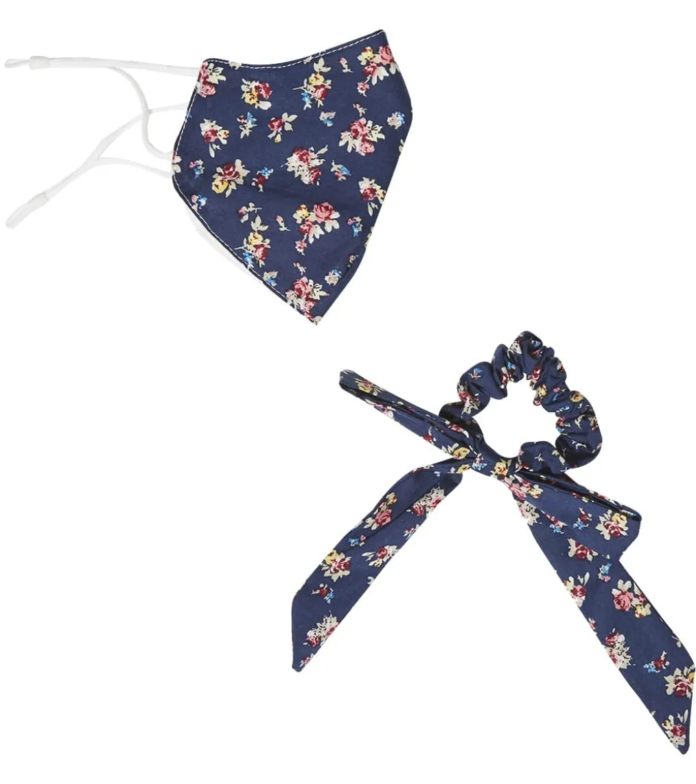 Free People Floral Mask and Scrunchie Set