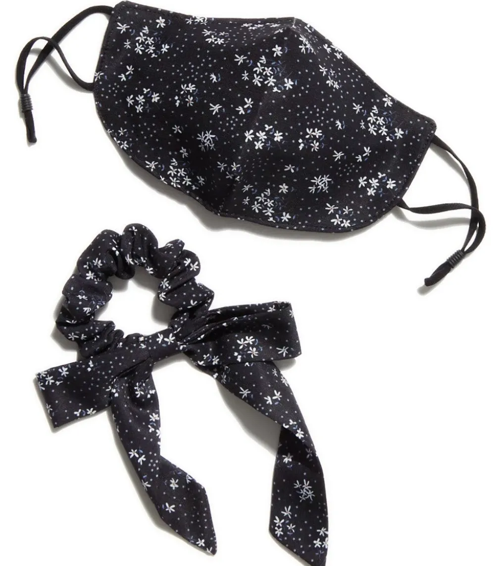 Free People Floral Mask and Scrunchie Set