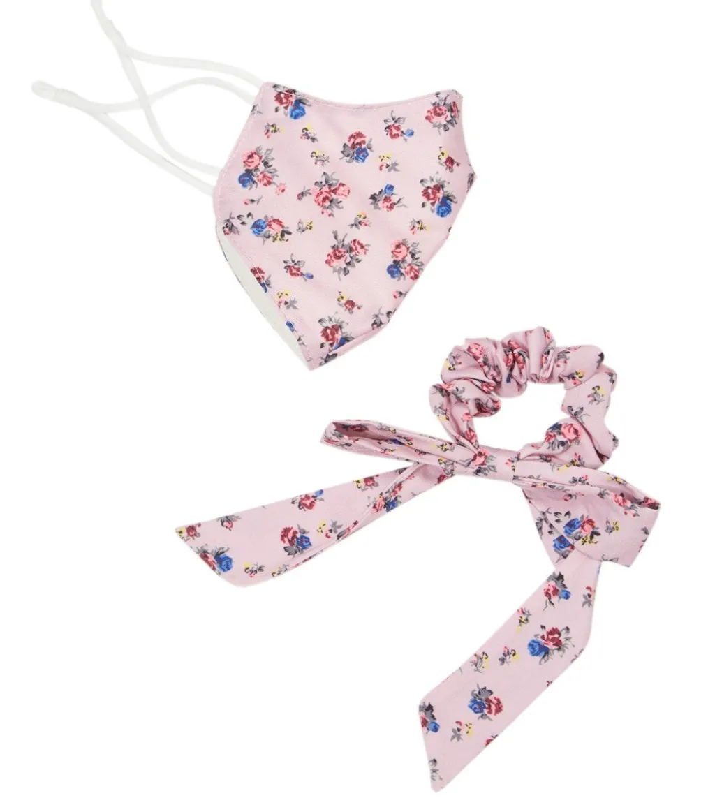 Free People Floral Mask and Scrunchie Set