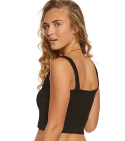 Free People Solid Rib Brami Yoga Crop Top