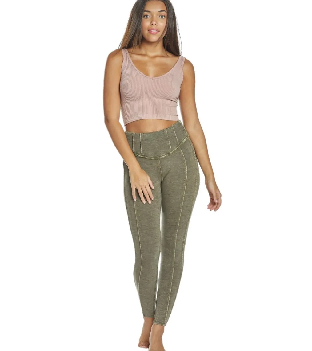 Free People Solid Rib Brami Yoga Crop Top