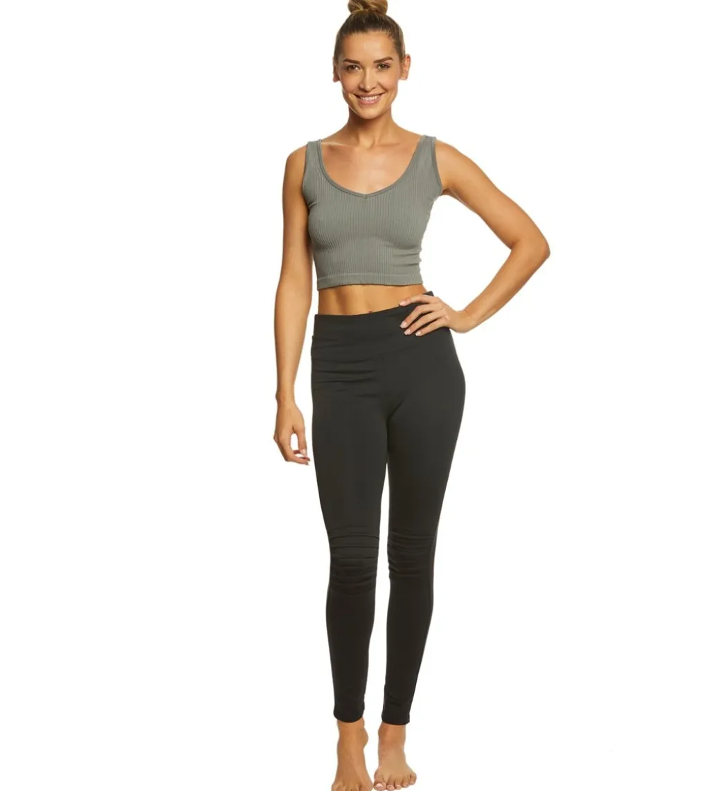 Free People Solid Rib Brami Yoga Crop Top