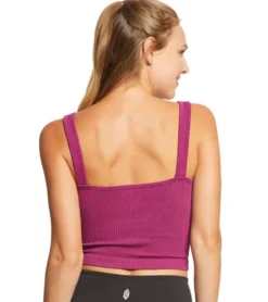 Free People Solid Rib Brami Yoga Crop Top
