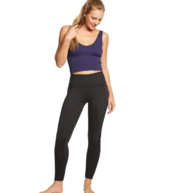 Free People Solid Rib Brami Yoga Crop Top