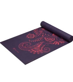 Gaiam Aubergine Swirl Premium Yoga Mat 68" 6mm Extra Thick