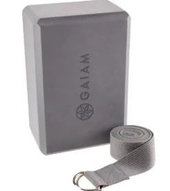 Gaiam Yoga Block & Strap Combo 6'