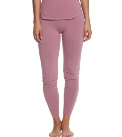 Hard Tail Flat Waist Cotton Ankle Yoga Leggings