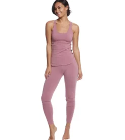 Hard Tail Flat Waist Cotton Ankle Yoga Leggings