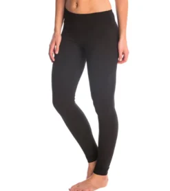 Hard Tail Flat Waist Cotton Ankle Yoga Leggings