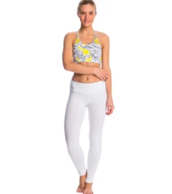 Hard Tail Flat Waist Cotton Ankle Yoga Leggings