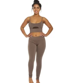 Hard Tail Flat Waist Cotton Ankle Yoga Leggings